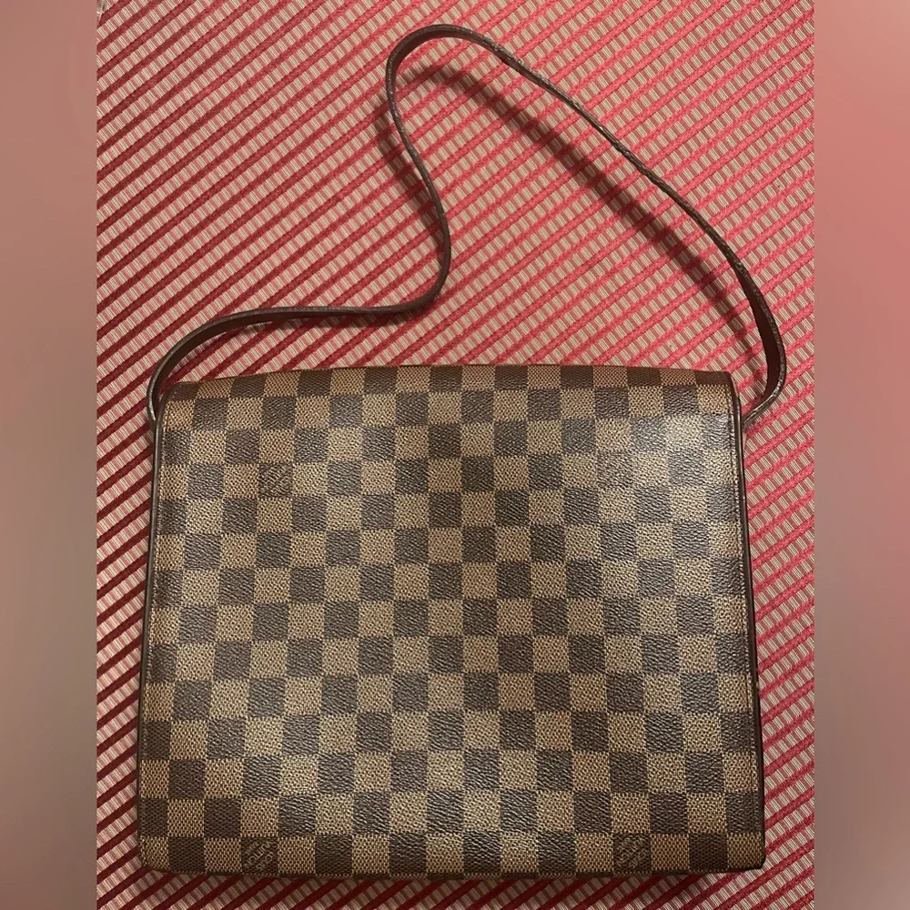 Louis Vuitton Damier Ebene Carre Flap Shoulder